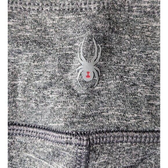 Spyder Active Women's Training Pants Jogger Gray High Rise Crop Fleece Size XL - Picture 7 of 10